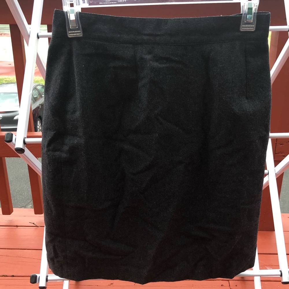 Benetton Gray Wool Blend Pencil Skirt Size 44